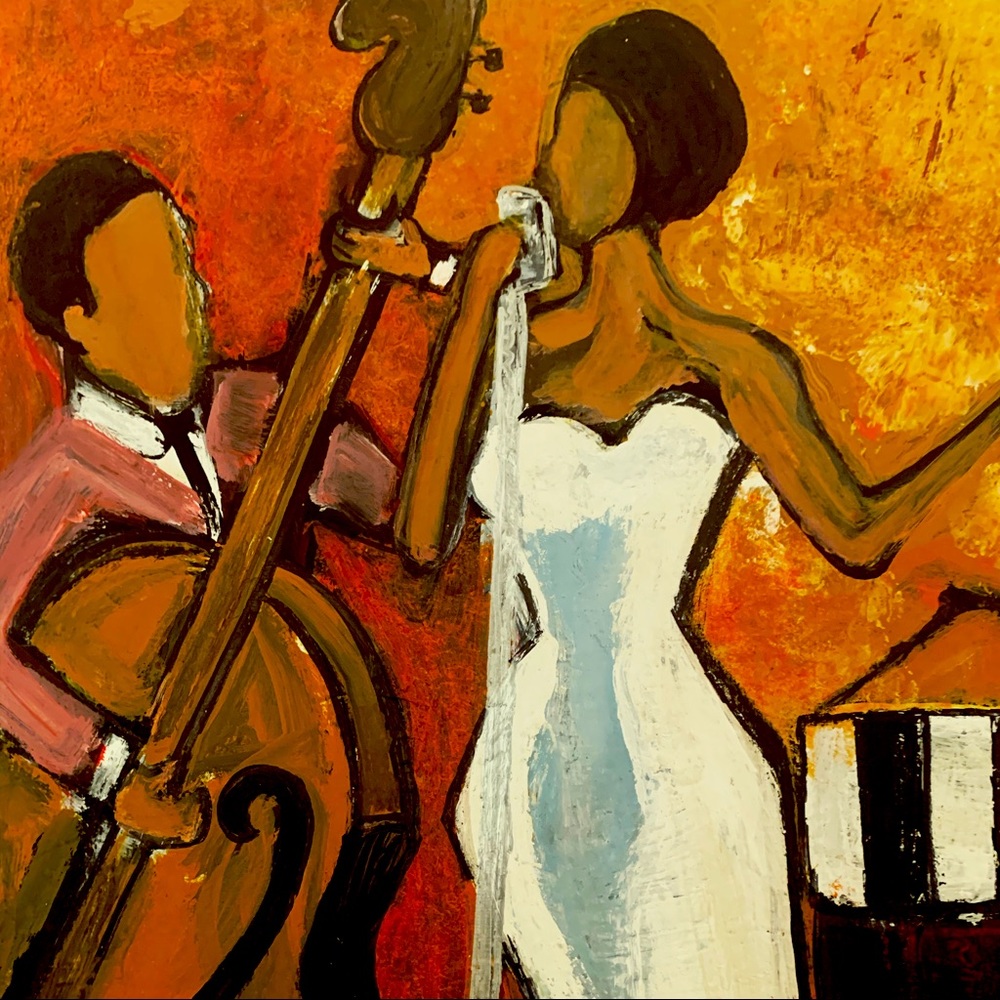 Acrylic painting on 12 by 9 inches canvas.